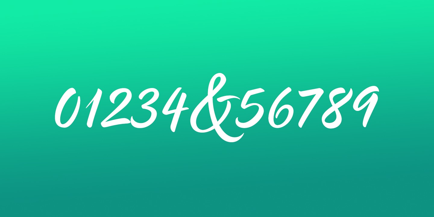 Beispiel einer Good Karma Smooth Regular-Schriftart